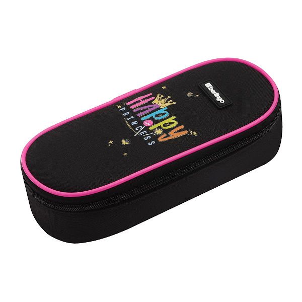 Пенал корпусный 1 отделение, 220*90*45 мм, Berlingo "Candy Princess", полиэстер