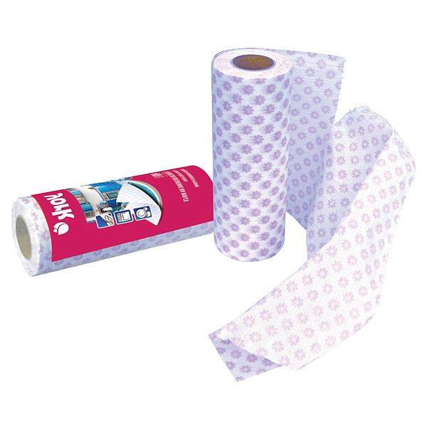 Салфетка для уборки York "Премиум", 25*40см с рисунком,многоразовые, 40шт., в рулоне