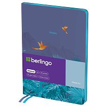 Записная книжка А5 80л., кожзам, Berlingo "Flower Art", с рисунком