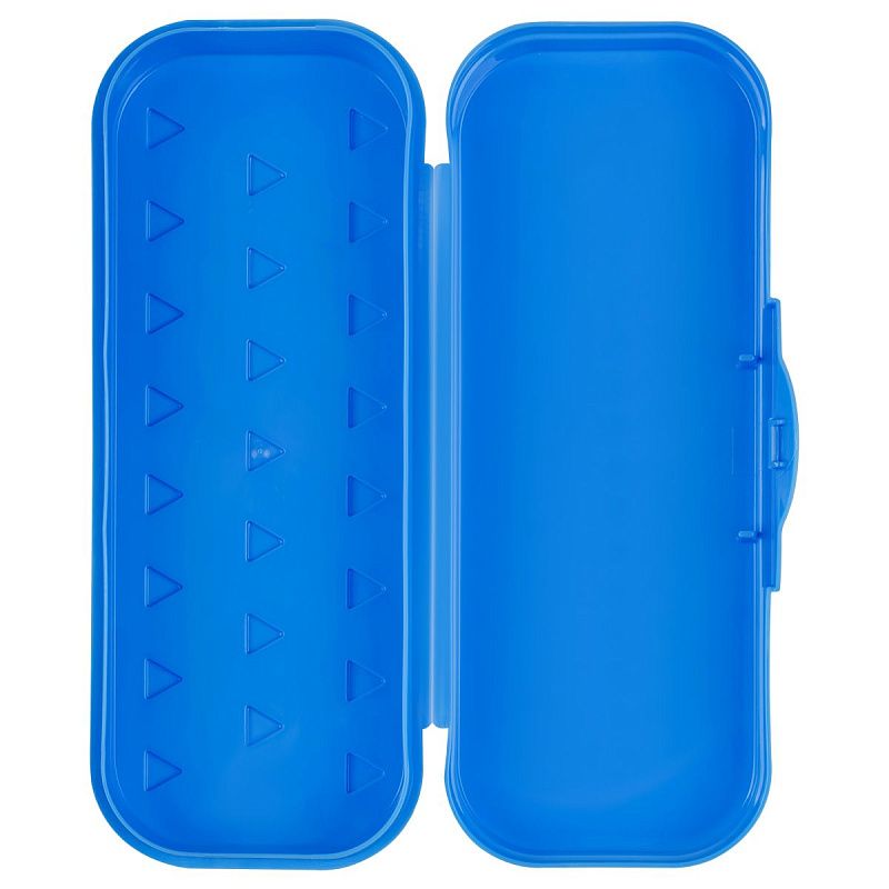 Пенал-футляр, 215*90*43 СТАММ "Пингвины", светло-синий 