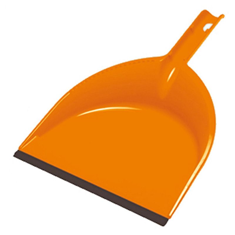 Совок для мусора Azur "Клип" с резинкой, ширина 22см, пластик, цвет ассорти