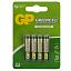 Батарейка GP Greencell AAA (R03) 24S солевая, BL4
