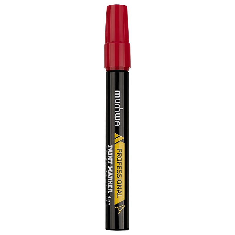 Маркер-краска MunHwa "Professional Paint Marker" красная, 4мм, нитро-основа 