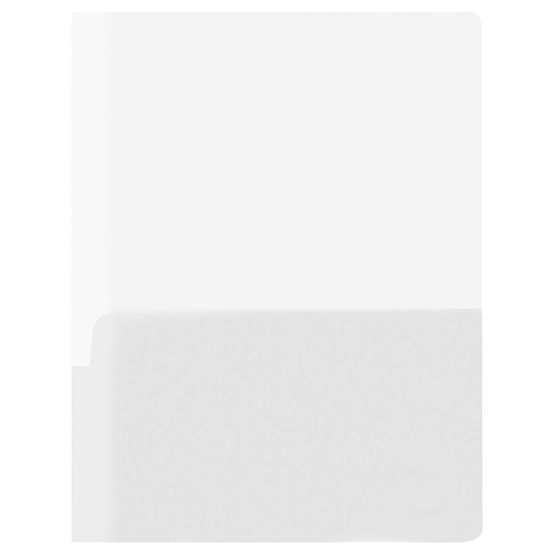 Папка-уголок СТАММ А4, 180мкм, 2 внутренних кармана, прозрачная бесцветная