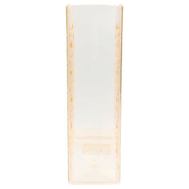 Лоток для бумаг вертикальный СТАММ "Вега", тонированный неоновый оранжевый, ширина 90мм