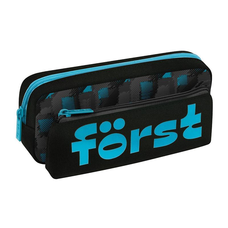 Пенал мягкий 2 в 1, 1 отделение, 205*80*40 Först "Refraction", съемная косметичка на липучке