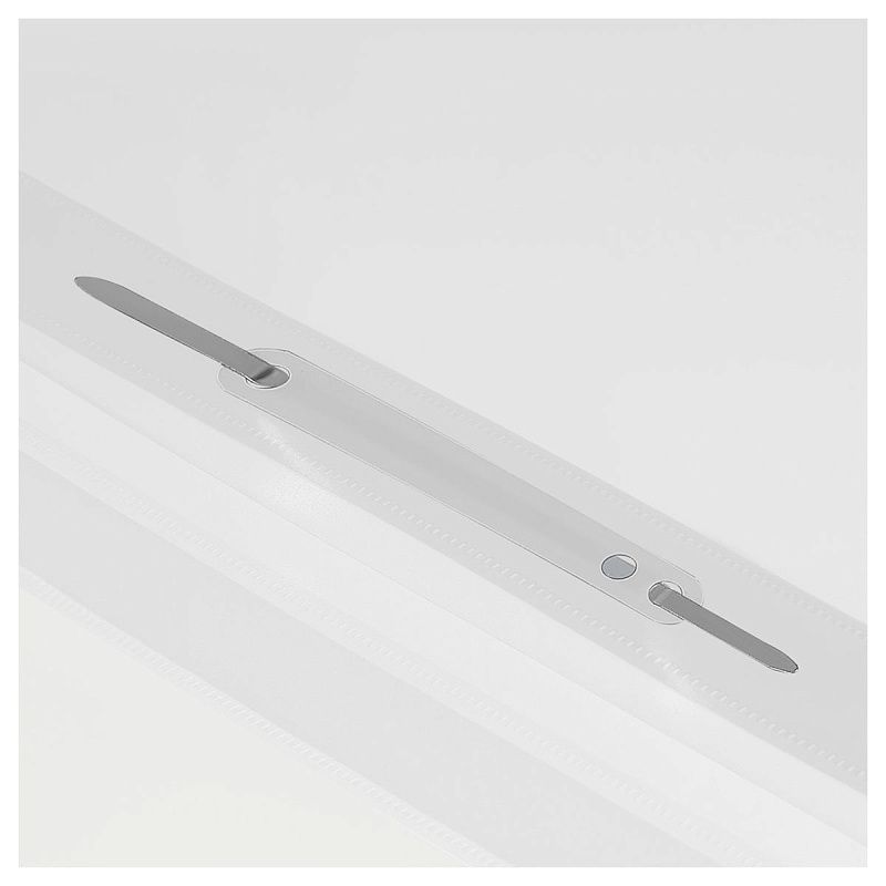 Папка-скоросшиватель пластик. перф. СТАММ "Сияние" А4, 180мкм, белый с прозр. верхом 