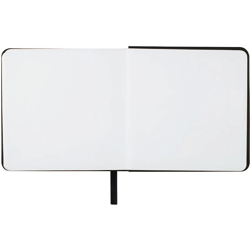 Скетчбук 80л., 120*120 Гамма "Студия", черный, твердая обложка, на резинке, белая, 140г/м2