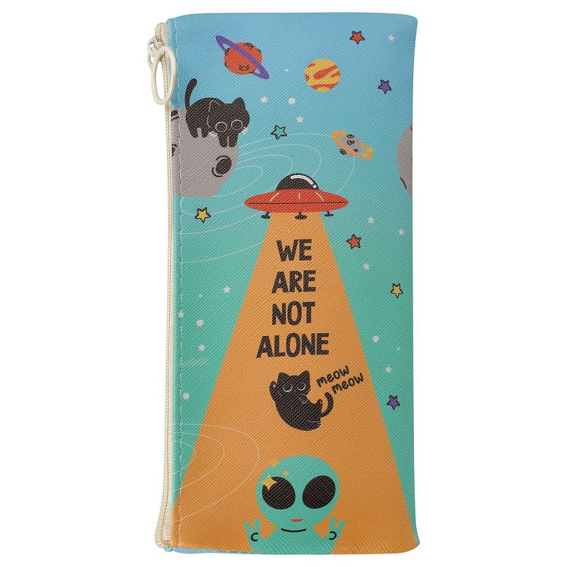 Пенал мягкий 200*100 MESHU "We are not alone", искусственная кожа 
