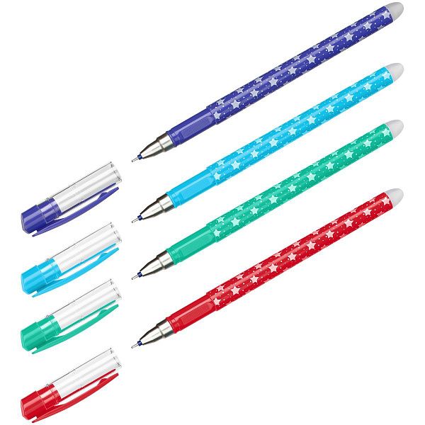 УЦЕНКА - Ручка гелевая стираемая ArtSpace синяя, 0,5мм, корпус ассорти