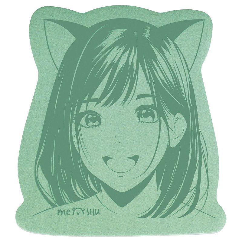 Самоклеящийся блок фигурный MESHU "Anime girl", 40л., европодвес, ассорти