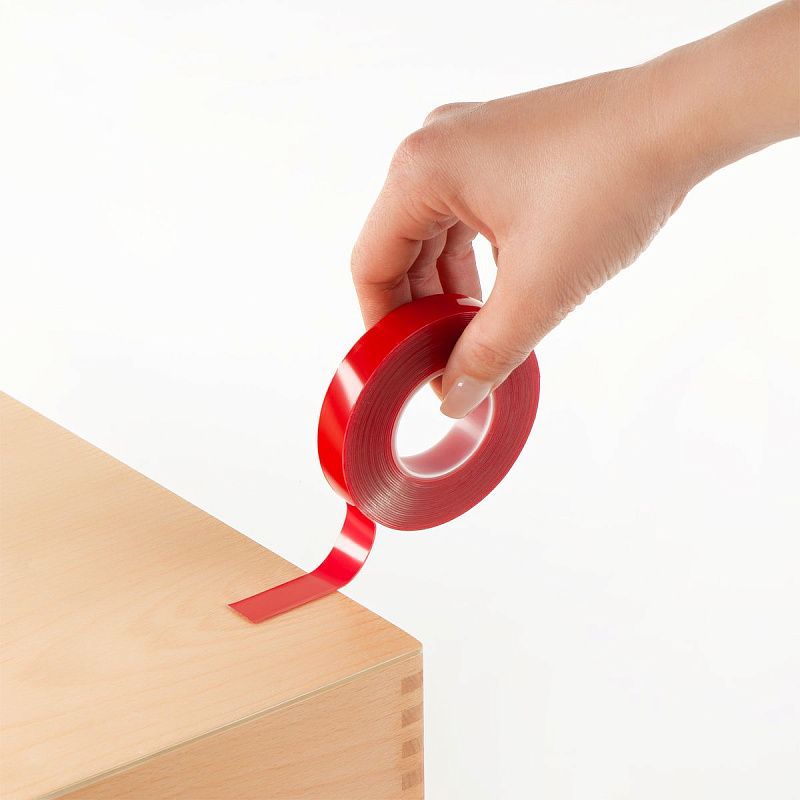 Набор клей-лент двусторонних многоразовых OfficeSpace, 3шт. (6мм*1мм*5м, 10мм*1мм*5м, 15мм*1мм*5м)