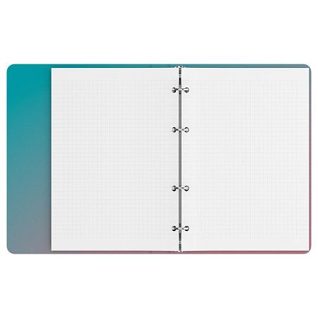 Тетрадь на кольцах А5, 120л., BG "Meow", картон, soft-touch ламинация