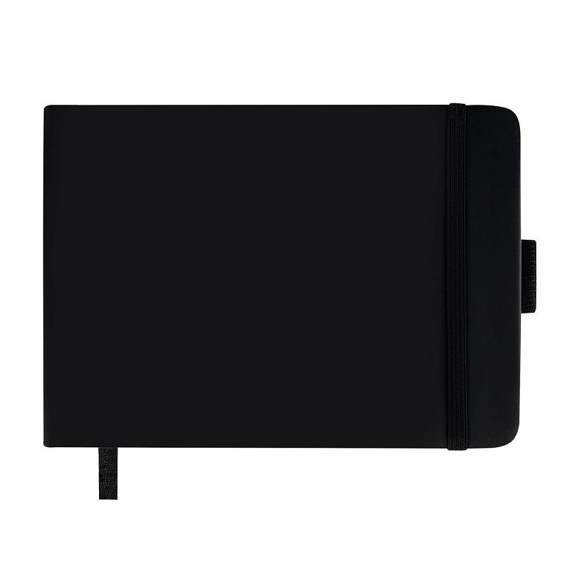 Скетчбук 100л., 148*105 Гамма "Студия", черный, твердая обложка, на резинке, слоновая кость, 110г/м2