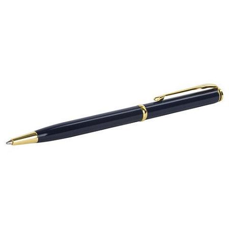 Ручка подарочная шариковая GALANT "Arrow Gold Blue", корпус темно-синий, золотистые детали, пишущий узел 0,7 мм, синяя, 140653 