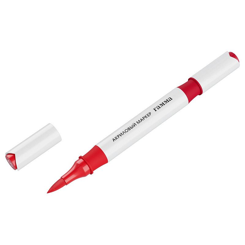 Маркеры акриловые Гамма "Классические", двухцветные, 12шт., 24 цв., пластик.бокс