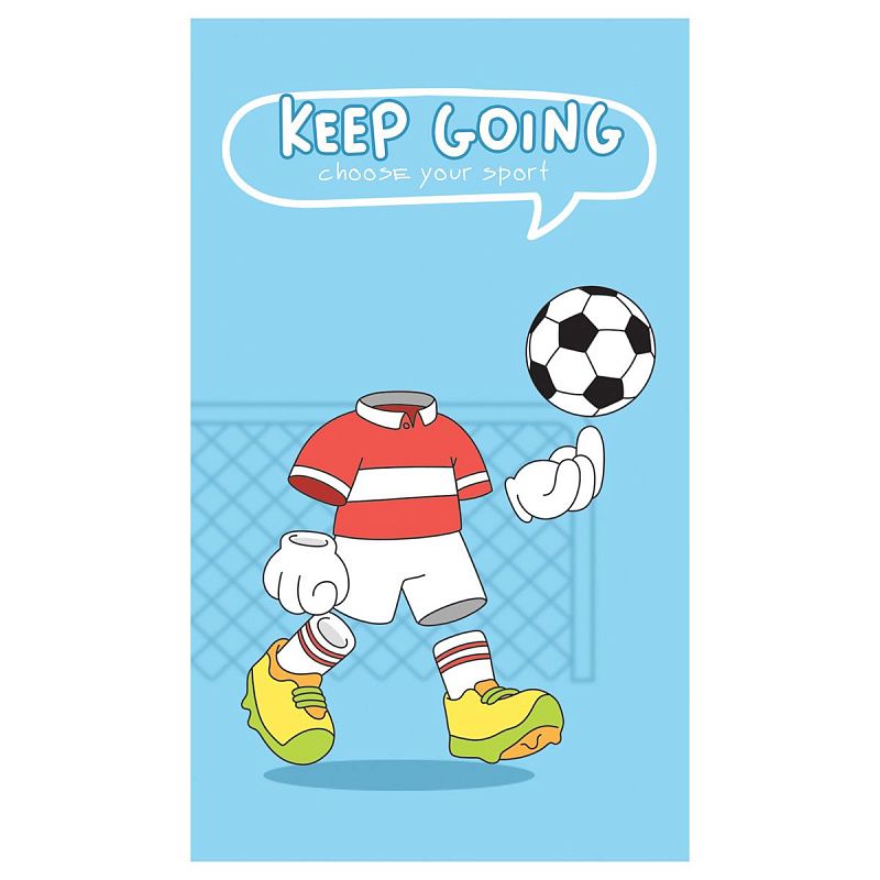 Блокнот А7 48л. на склейке BG "Твой спорт"