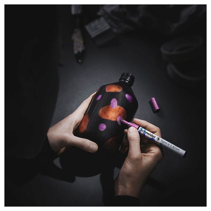 Набор маркеров для декорирования Schneider "Paint-It 010" 04цв., металлик, 0,8мм 