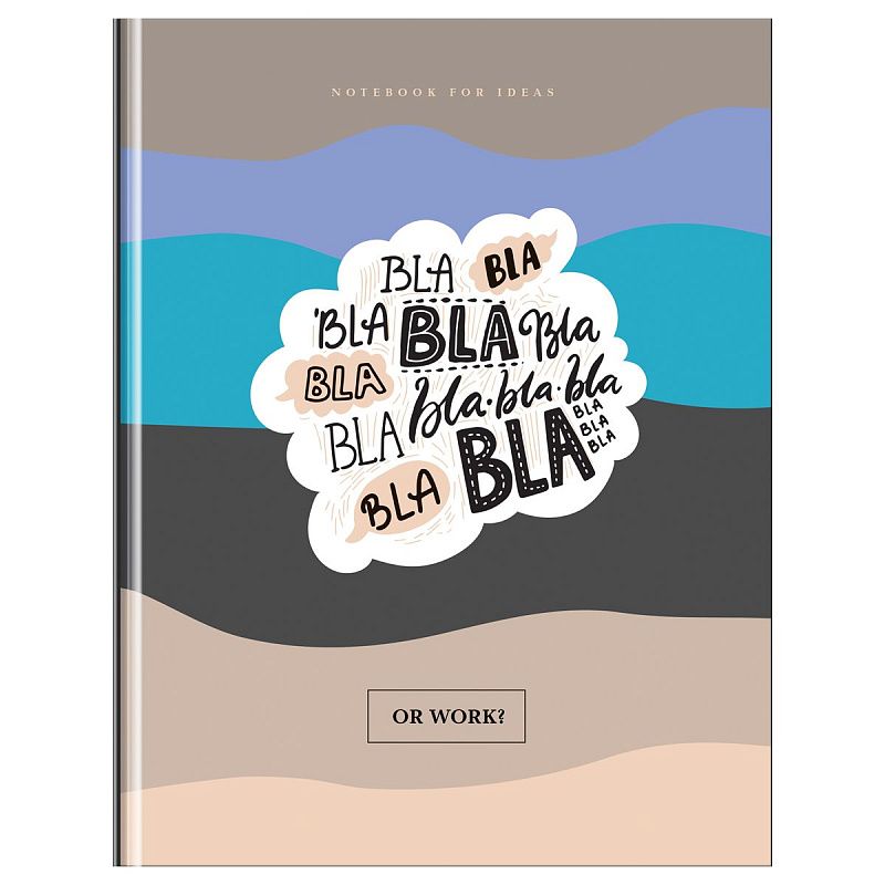 Бизнес-блокнот А5, 80л., BG "Люблю работать", глянцевая ламианция