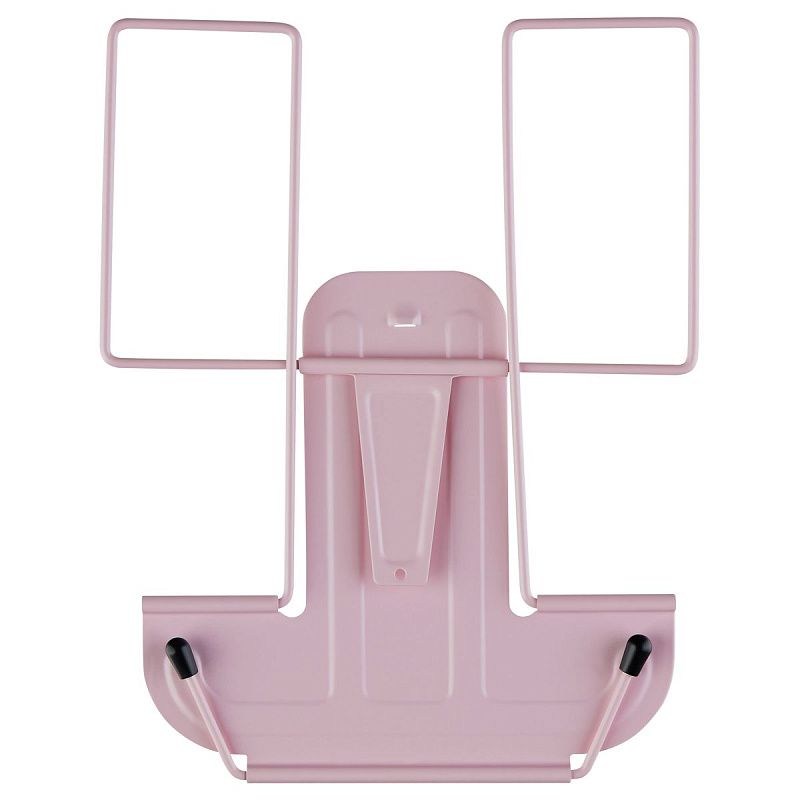 Подставка для книг СТАММ, металлическая, с упором, розовая 