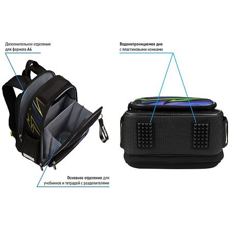 Ранец Berlingo Profi "Street vibe" 36*28*14см, 2 отделения, 4 кармана, анатомическая спинка 