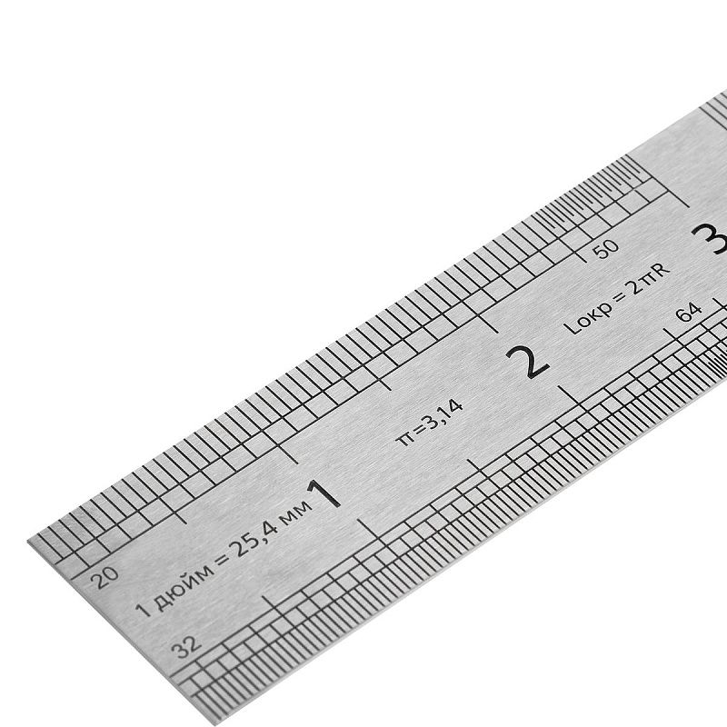 Линейка 100см СТАММ, стальная, ПВХ чехол с европодвесом 