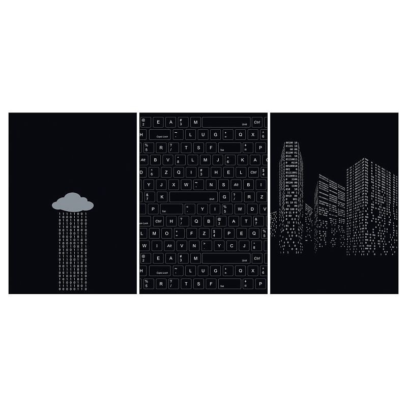 Тетрадь 96л., А4 клетка BG "Цифровой мир", суперэконом