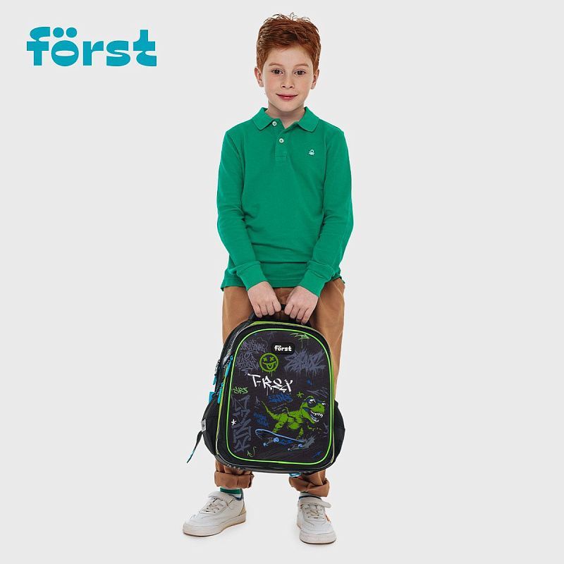 Рюкзак Först F-Cloud "Royal Roar" 37*28,5*16,5см, 3 отделения, 3 кармана, анатомическая спинка 