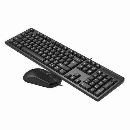 Набор проводной A4TECH KK-3330, USB, клавиатура 104 кл., мышь 2 кн.+1 кн.-колесо, черная, 1530249