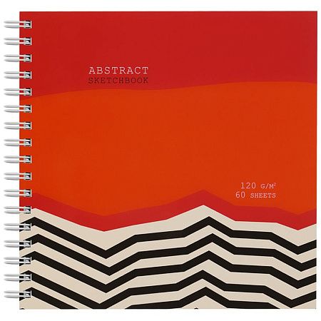Скетчбук 60л., 150*150 MESHU "Abstract", на гребне, soft-touch, 120г/м2