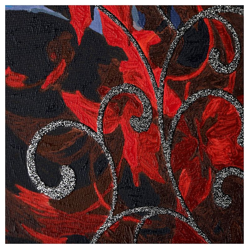 Картина по номерам на холсте с глиттером ТРИ СОВЫ "Загадочность", 40*50, с акриловыми красками и кистями