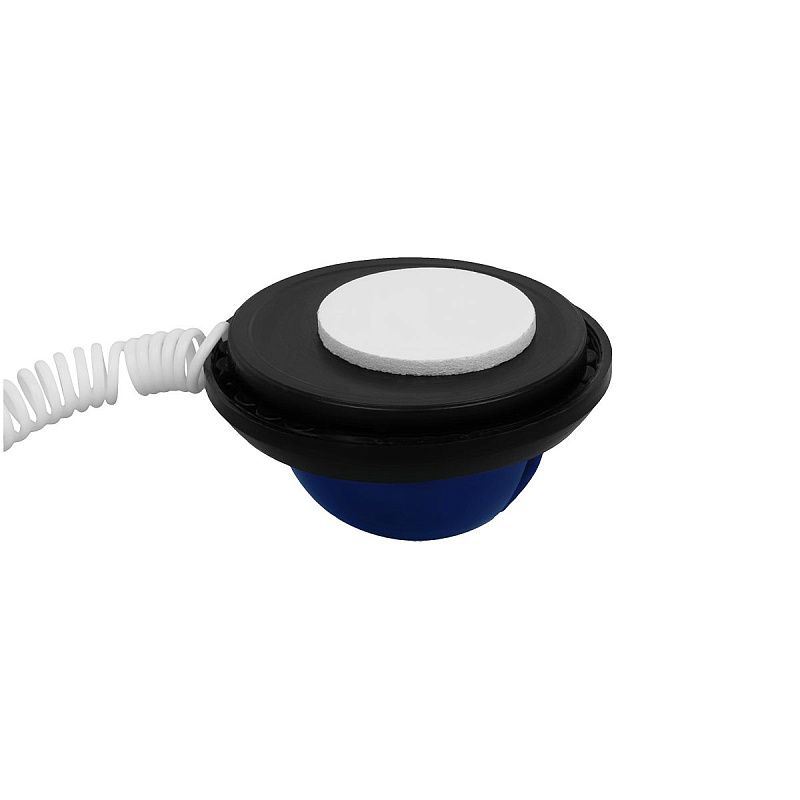 Ручка шариковая настольная OfficeSpace синяя, 0,7мм, белый корпус, синяя подставка, европодвес 