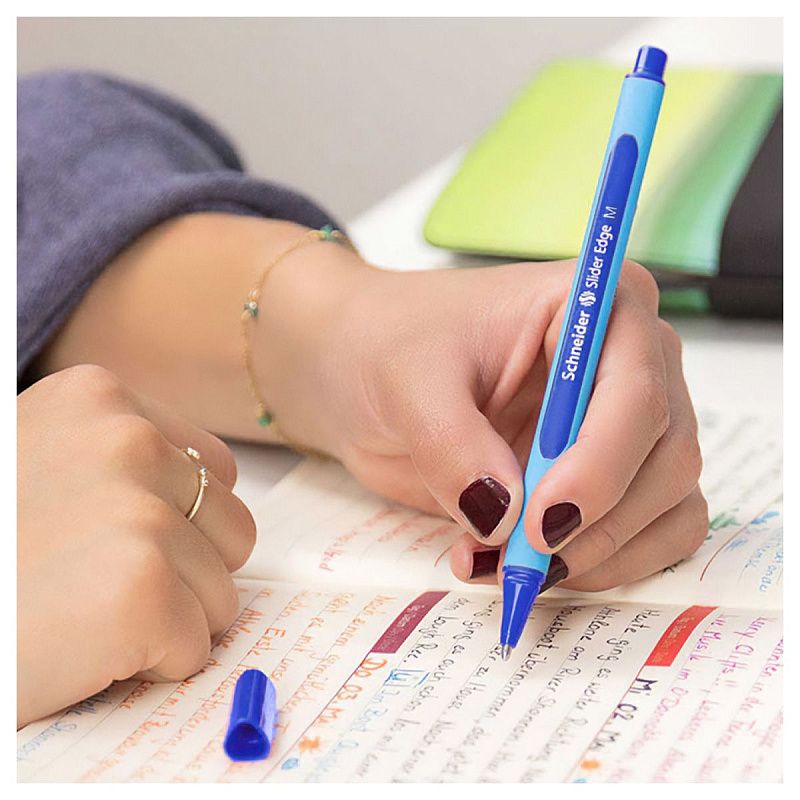 Ручка шариковая Schneider "Slider Edge M" синяя, 1,0мм, трехгранная 