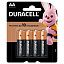 Батарейка Duracell Basic AA (LR6) алкалиновая, 4BL