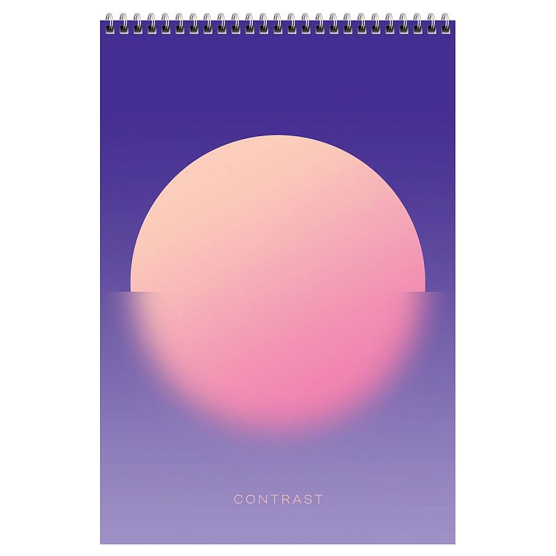 Блокнот А4 80л. на гребне BG "Mono circle", твердая подложка