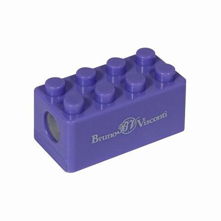 Точилка BRUNO VISCONTI EasySharp Лего, с контейнером, пластиковая, ассорти, 35-0046 