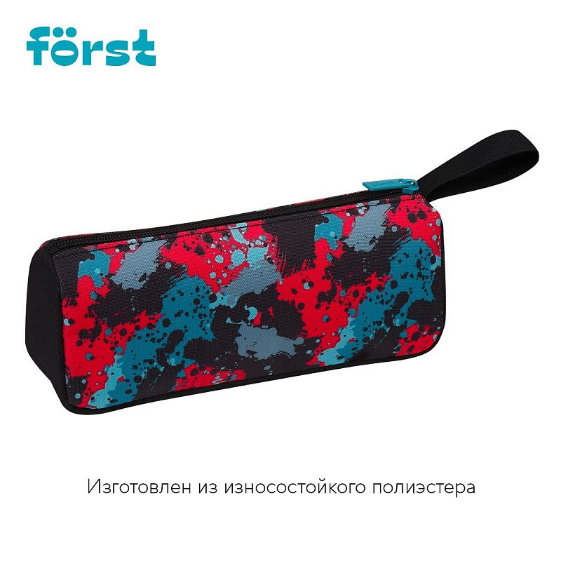 Пенал мягкий 1 отделение, 1 карман, 220*100*60 Först "Sweet panda", текстиль 