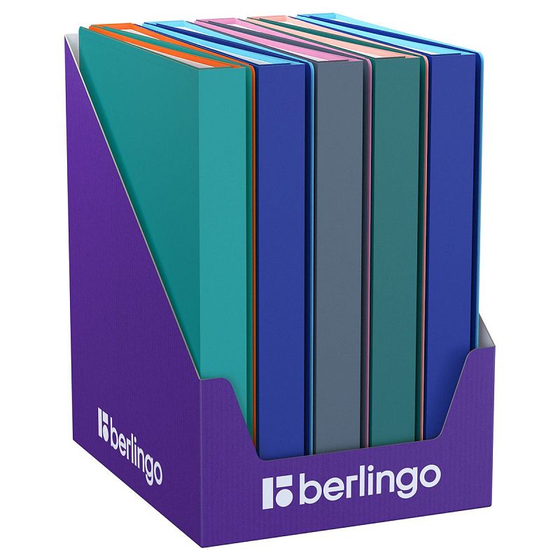 Папка с 60 вкладышами Berlingo "Soft Touch Pro", 30мм, 700мкм, с внутр. карманом, софт-тач, ассорти 