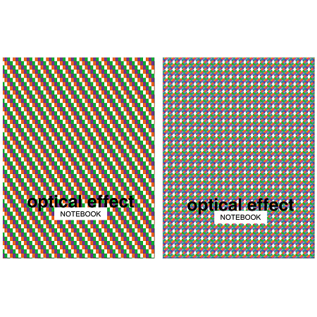 Бизнес-блокнот А5, 64л., ЛАЙТ, BG "Optical effect", метализация, глянцевая ламинация