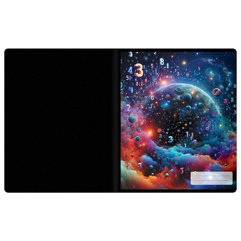 Комплект (12 шт.) предметных тетрадей 48л. BG "Информационное поле", soft-touch ламинация, выб. лак