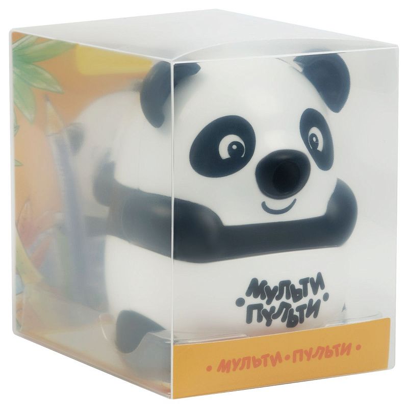 Точилка механическая Мульти-Пульти "Панда", пласт. копус, инд. упаковка 