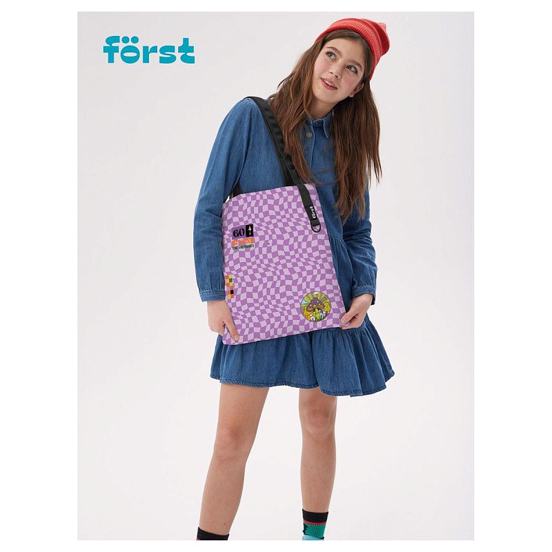 Сумка-шоппер Först "Hypno style" 40*35см, 1 отделение 