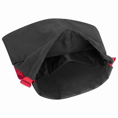 Рюкзак спортивный мешок HEIKKI PACK (ХЕЙКИ), 2 отделенения, увеличенный объем, 40х35 см, черно-красный, 272420 