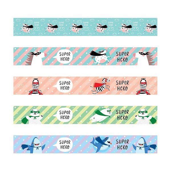 Закладка - магнит для книг, 25*195мм, ArtSpace "Super Hero", блестки