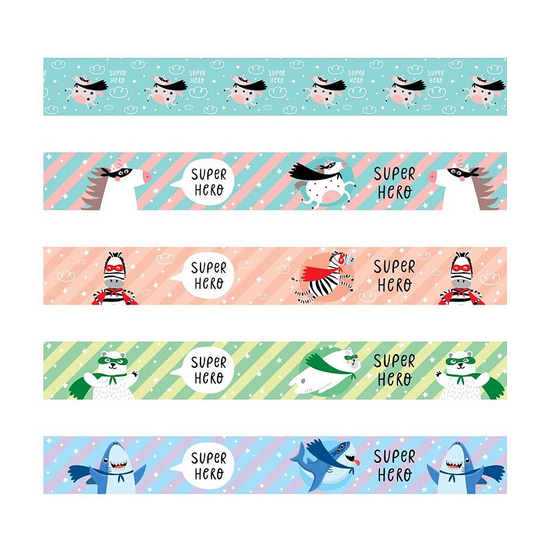 Закладка - магнит для книг, 25*195мм, ArtSpace "Super Hero", блестки