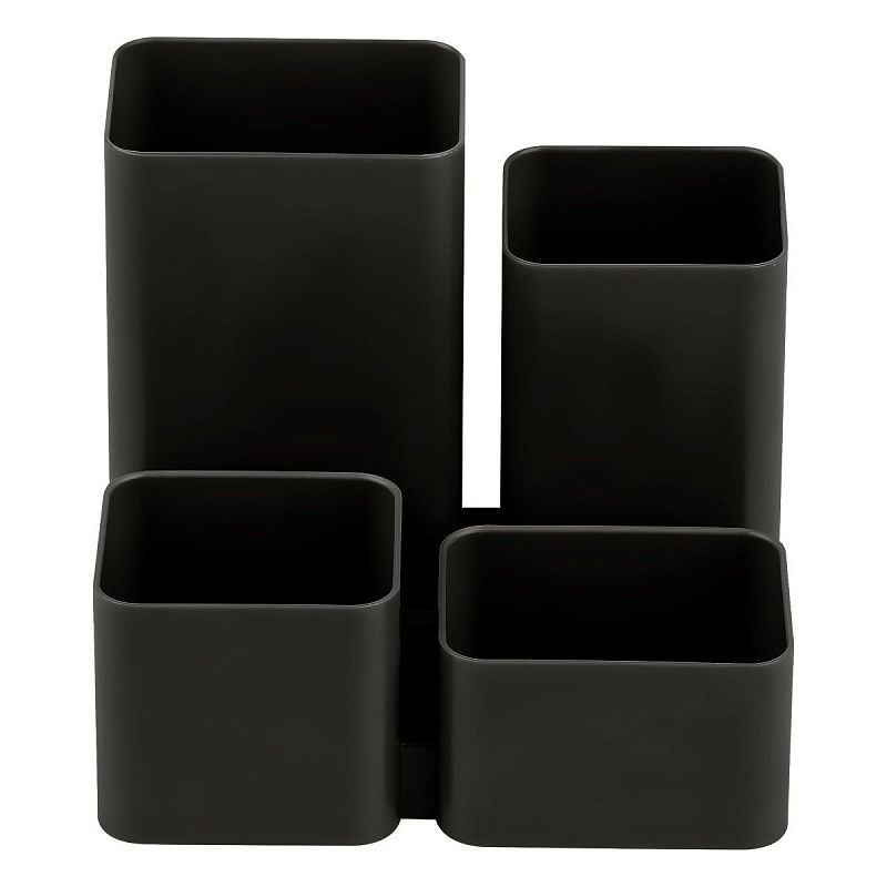 Настольная подставка СТАММ "Юниор", полистирол, черная