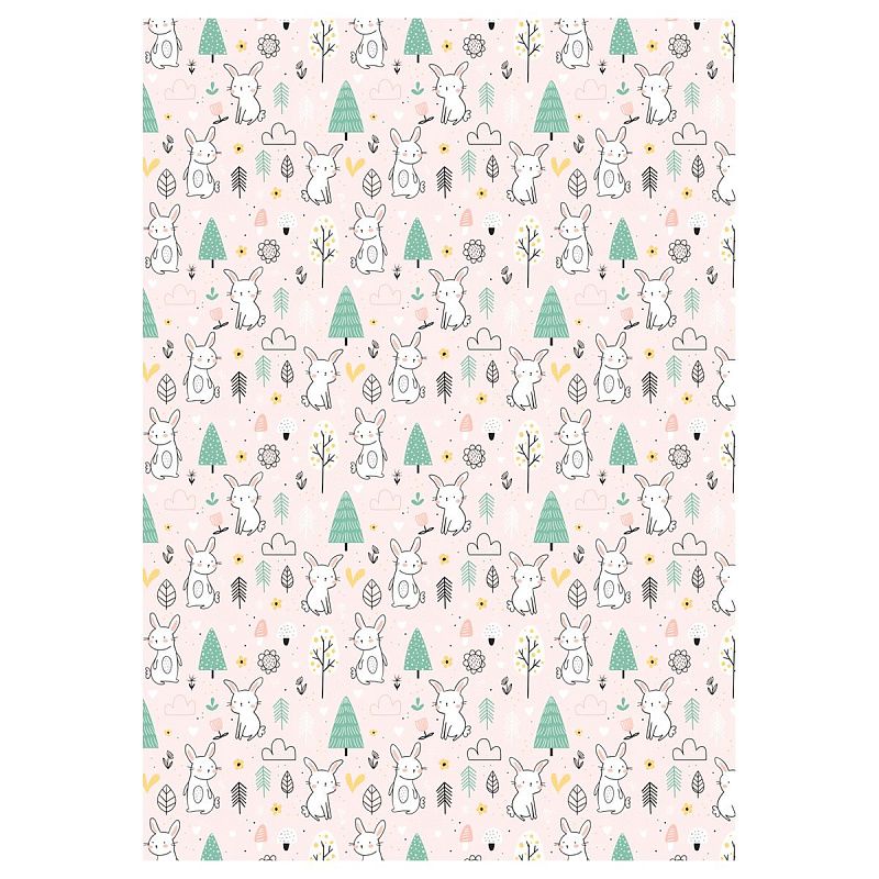 Упаковочная бумага глянц. 70*100см, MESHU "Сute friends", 80 г/м2, ассорти, 5 дизайнов