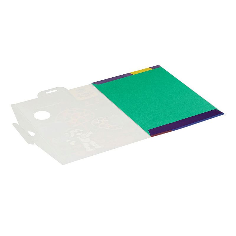 Картон цветной А4, Мульти-Пульти, 8л., 8цв., тонированный, в папке, "Енот в космосе"