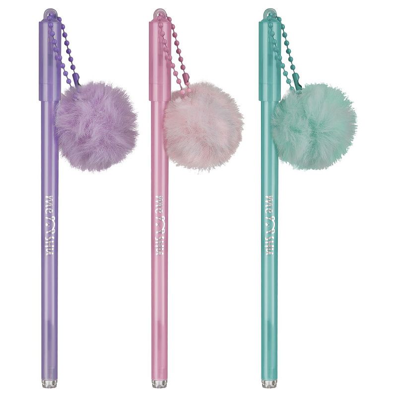 Ручка шариковая MESHU "Fluffy" синяя, 0,7мм, корпус ассорти 