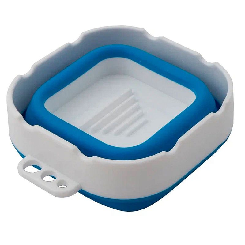 Стакан для воды "Белые ночи" складной, диаметр 9,8 см, высота 8 см, синий